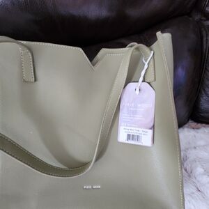 Pixie Mood Sage Alicia Mini Tote - Vegan Leather Shoulder Bag